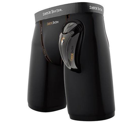 SHOCK DOCTOR CORE COMPRESSION SHORTS WITH BIOFLEX CUP BLACK