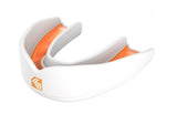 Shock Doctor Ultra Rugby Mouth Guard Gum Shield White Orange Boxing Martial Arts