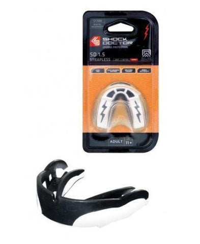 Shock Doctor v1.5 Mouth Guard Mouthguard Gum Shield Black White