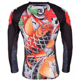 TATAMI JAPAN SERIES - MAPLE KOI RASH GUARD Long sleeve Jiu Jitsu BJJ MMA Adults