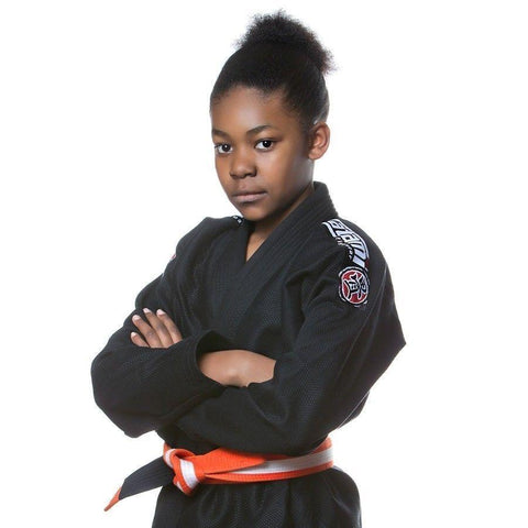 TATAMI KIDS CHILDS BLACK NOVA BJJ SUIT GI BRAZILIAN JIU-JITSU