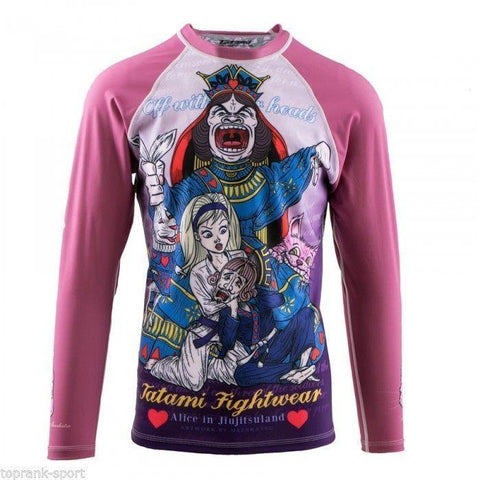 TATAMI KIDS MEERKATSU ALICE IN JIU-JITSU LAND RASH GUARD MMA  BJJ