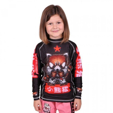 TATAMI KIDS MEERKATSU RED PANDA RASH GUARD - MMA  BJJ