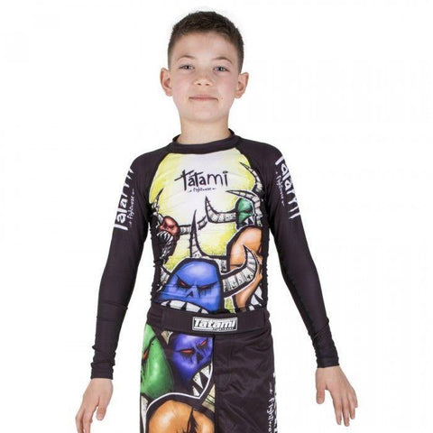 TATAMI KIDS MONSTERS RASH GUARD - MMA  BJJ JIU JITSU