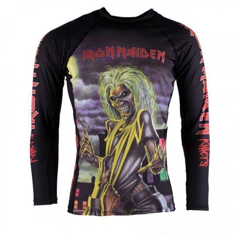 TATAMI KIDS TATAMI X IRON MAIDEN KILLERS RASH GUARD MMA BJJ JIU-JITSU