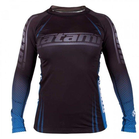 TATAMI LADIES IBJJF RANK LONG SLEEVE RASH GUARD BLUE - BJJ MMA