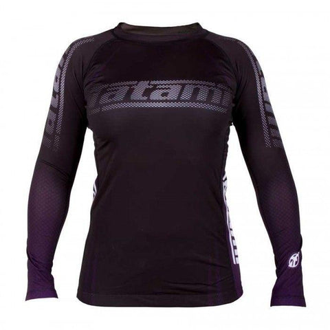 TATAMI LADIES IBJJF RANK LONG SLEEVE RASH GUARD PURPLE - BJJ MMA