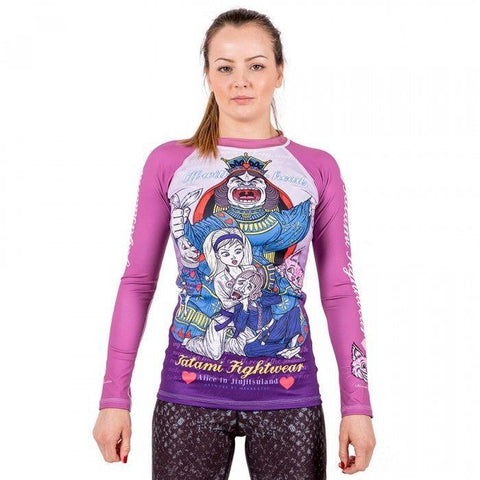 TATAMI LADIES MEERKATSU ALICE IN JIU-JITSU LAND RASH GUARD - BJJ MMA