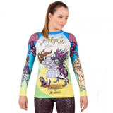 TATAMI LADIES MEERKATSU WHIZZER OF OZ RASH GUARD - BJJ MMA