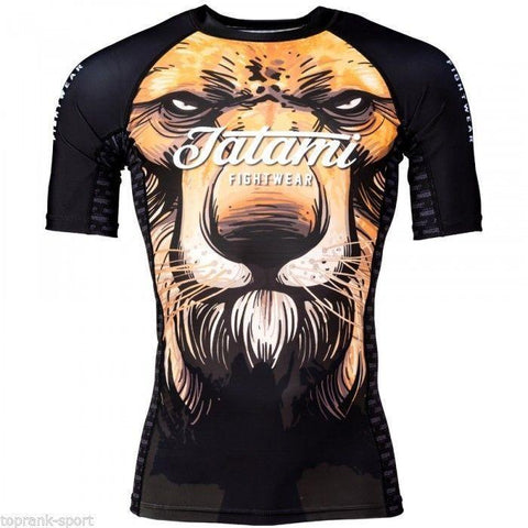 TATAMI LION RASH GUARD Short sleeve Jiu Jitsu MMA BJJ - Adults