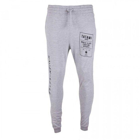 TATAMI MENS BJJ BRAND TAPERED JOGGERS - GREY