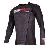 TATAMI MENS ESSENTIALS BLACK HEXAGON RASH GUARD - MMA BJJ