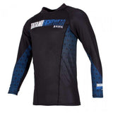 TATAMI MENS ESSENTIALS BLUE HEXAGON RASH GUARD - MMA BJJ