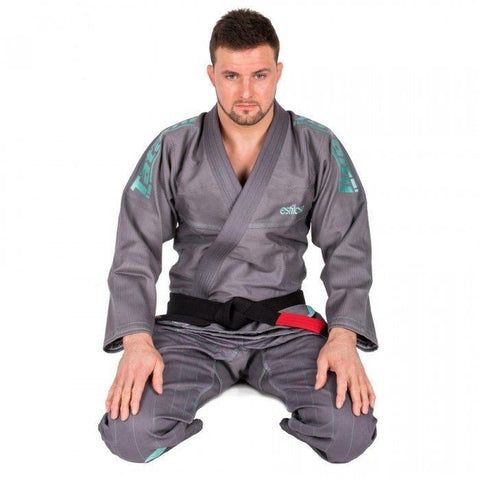 TATAMI MENS ESTILO 5.0 PREMIER GREY & MINT BJJ GI SUIT - Brazillian Jiu-Jitsu