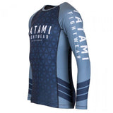 Tatami MENS NAVY PRISM RASH GUARD- MMA BJJ Jiu Jitsu Training Sparring