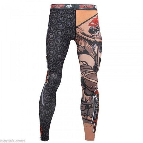 TATAMI MENS SAMURAI PANDA SPATS BJJ - Jiu Jitsu MMA Grappling Compression Tights