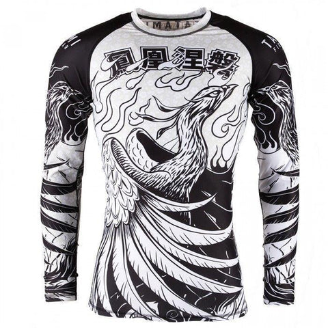 TATAMI PHOENIX RISING RASH GUARD Long sleeve Jiu jitsu MMA BJJ