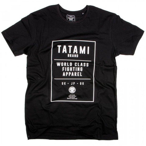 TATAMI WORLD CLASS JIU JITSU T-SHIRT - BLACK - MMA BJJ