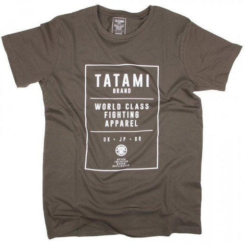 TATAMI WORLD CLASS JIU JITSU T-SHIRT - KHAKI - MMA BJJ