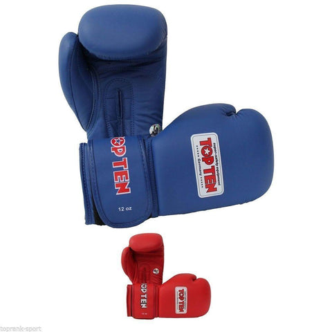 Top Ten AIBA Approved Boxing Gloves 10 12oz Blue Red Sparring Training