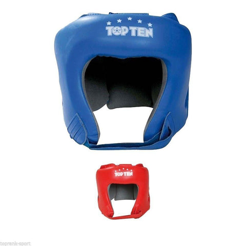 Top Ten Boxing Classic Leather Headguard AIBA Approved Sparring GYM Training