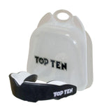 TOP TEN COMBAT TPR MOUTH GUARD Gum-shield Black White protection