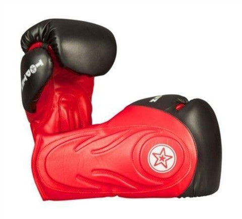 TOP TEN HERO BOXING GLOVES BLACK/RED Sparring Boxing Gloves Training