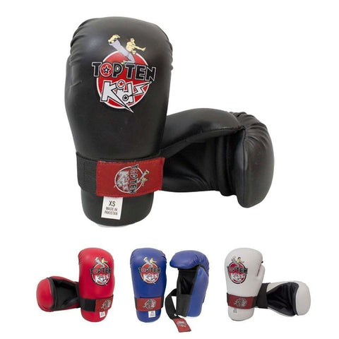 TOP TEN KIDS 2016 POINTFIGHTER GLOVES Red Blue Black White