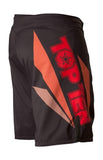 TOP TEN TRIANGLE MMA SHORTS BLACK/RED MMA Bjj Training Sparring