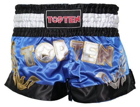 TOP TEN WAKO KICKBOXING K1 SHORTS  - BLUE