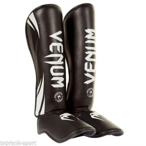 VENUM CHALLENGER ADULT SHIN GUARDS BLACK - MMA Training Sparring