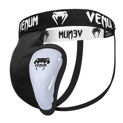 VENUM CHALLENGER MENS GROIN GUARD BLACK/WHITE PROTECTION