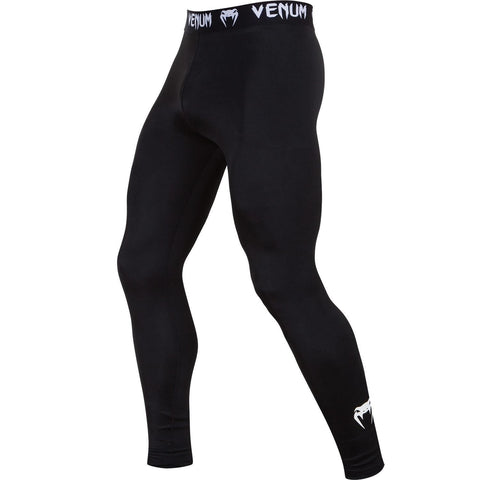 VENUM CONTENDER 2.0 COMPRESSION SPATS BLACK - MMA BJJ Sparring Training Gym