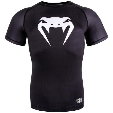 VENUM CONTENDER 3.0 S/S COMPRESSION T-SHIRT BLACK/GREY-MMA Bjj muay thai