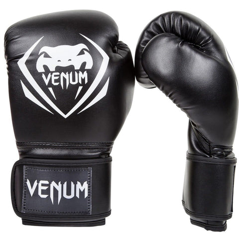 VENUM CONTENDER BOXING GLOVES BLACK - MMA BJJ Sparing