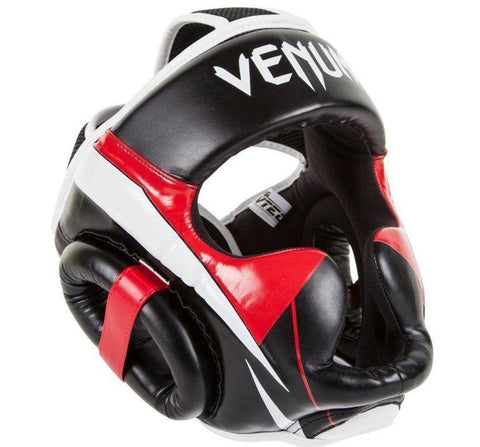 VENUM ELITE ADULT HEAD GUARD BLACK BOXING HEAD-GUARD PROTECTION SPARRING