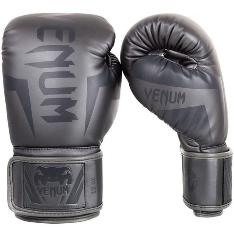 VENUM ELITE BOXING GLOVES GREY/GREY MMA Bjj Training Sparring