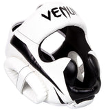 VENUM ELITE HEAD GUARD WHITE/BLACK BOXING HEAD-GUARD PROTECTION SPARRING