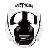 VENUM ELITE HEAD GUARD WHITE/BLACK BOXING HEAD-GUARD PROTECTION SPARRING