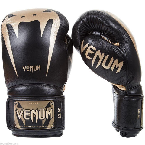 VENUM GIANT 3.0 BOXING GLOVES BLACK/GOLD - MMA Training Sparring