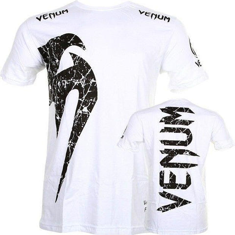 VENUM GIANT MENS T SHIRT WHITE - MMA BJJ Training Sparring