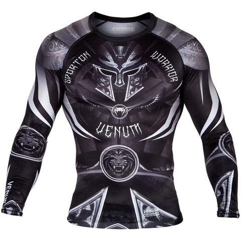 VENUM GLADIATOR 3.0 LONG SLEEVE RASH GUARD- MMA Bjj muay thai Training Sparring