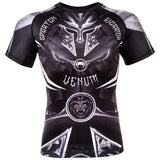 VENUM GLADIATOR 3.0 SHORT SLEEVE RASH GUARD- MMA Bjj muay thai Training Sparring