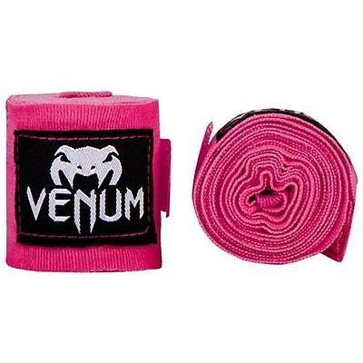 VENUM KONTACT HAND WRAPS 4M- PINK / YELLOW MMA