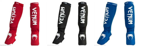 VENUM KONTACT MMA SHIN INSTEP GUARDS  - Available in Black, Blue and Red.