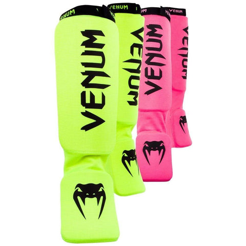 VENUM KONTACT NEON SHIN/INSTEP GUARDS MARTIAL ARTS TRAINING