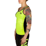 VENUM POWER LADIES TANK TOP BLACK/YELLOW Muay Thai-MMA BJJ Sparring training Gym