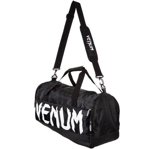 VENUM SPARRING SPORTS BAG BLACK/WHITE MMA SPARRING SPORTS HOLDALL BAG